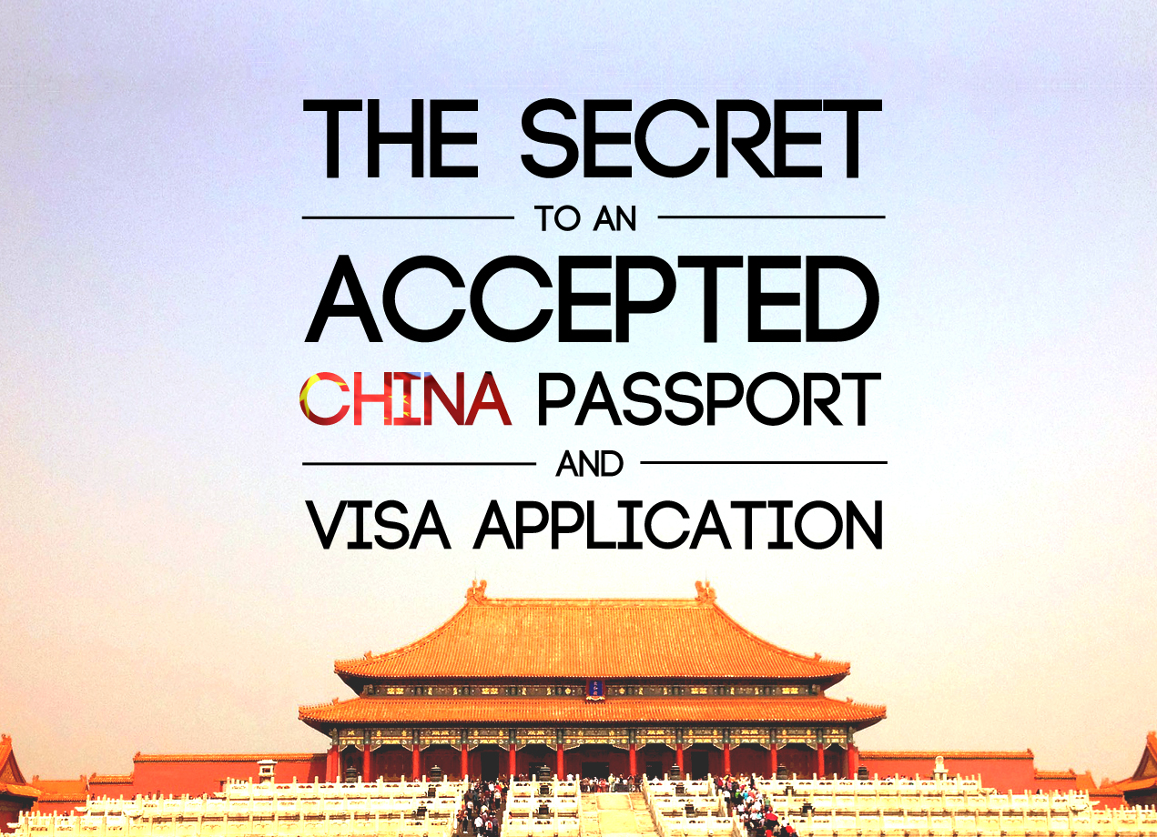 China visa and passport photo requirements need to be followed to guarantee acceptance
